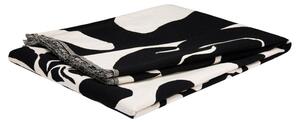 Marimekko Bavlnená deka Ruudut 130x180, čierno-biela