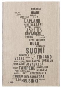 Lapuan Kankurit Utierka My Finland 46x70, ľan-čierna