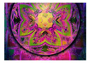 Samolepiaca fototapeta - Mandala: Ružové vyjadrenie 147x105