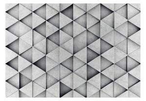 Fototapeta - Sivé trojuholníky II