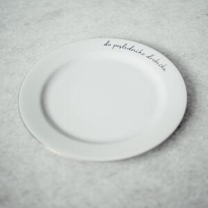 Dezertný tanierik Do posledního drobečku 19 cm - CZ