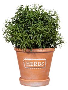 Keramický kvetináč s podmiskou Herbs