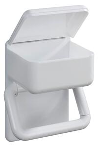 Biely držiak na toaletný papier s úložným priestorom Wenko Hold