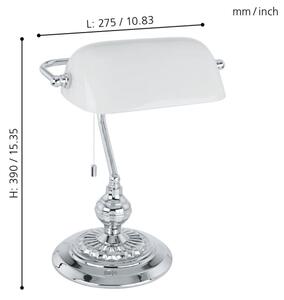 Eglo 90968 - Stolná lampa BANKER E27/60W