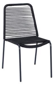 Čierna záhradná stolička Essentials Kai