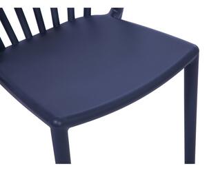 Modrá záhradná stolička Essentials Capri