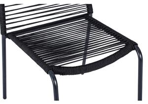 Čierna záhradná stolička Essentials Kai