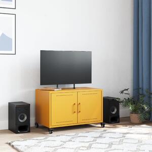 TV skrinka horčicovožltá 68x39x43,5cm oceľ valcovaná za studena