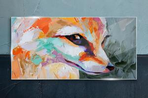 Obraz na skle Abstrakcie zvieracie líška