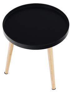 Príručný stolík Sanse Typ 2 - čierna / prírodná