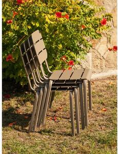 Súprava 4 hnedých kovových stoličiek Ezeis Alicante