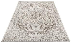 Hanse Home Collection koberce Kusový orientálny koberec Flatweave 104805 Cream / Light-brown – na von aj na doma - 80x150 cm