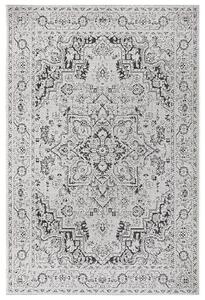 Mujkoberec Original Kusový orientálny koberec Flatweave 104806 Cream / Black – na von aj na doma - 80x150 cm