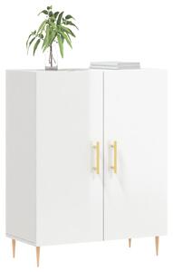 Komoda lesklá biela 69,5x34x90 cm spracované drevo