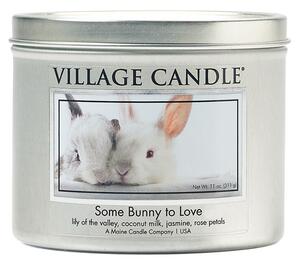 Village candle Vonná sviečka Zajačikovia - Konvalinka, Kokosové mlieko & Jazmín, malá