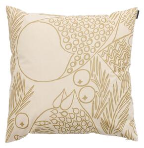 Obliečka na vankúš Piirto Ketunmarja 50x50, krémovo bielo-zlatá