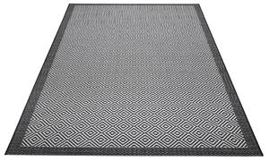 Mujkoberec Original Kusový koberec Flatweave 104822 Black / Grey – na von aj na doma - 160x230 cm