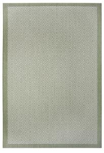 Mujkoberec Original Kusový koberec Flatweave 104824 Green / Cream – na von aj na doma - 200x290 cm