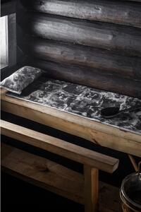 Lapuan Kankurit Podložka do sauny Otso 46x60, ľan-čierna
