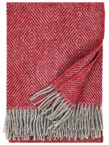 Lapuan Kankurit Vlnená deka Maria 130x180, sivo-červená