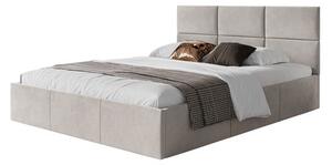 Čalúnená posteľ PORTO rozmer 120x200 cm Svetlo sivá