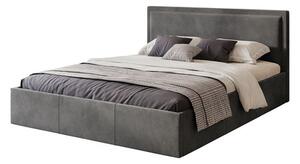 Čalúnená posteľ SOAVE rozmer 160x200 cm Tmavosivá