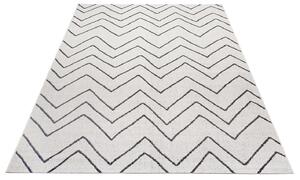 Mujkoberec Original Kusový koberec Flatweave 104839 Cream / Black – na von aj na doma - 80x150 cm