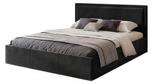 Čalúnená posteľ SOAVE rozmer 160x200 cm Čierna
