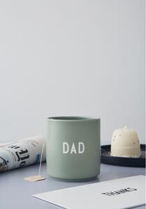 Zelený porcelánový hrnček 300 ml Dad – Design Letters