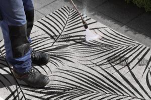 Mujkoberec Original Kusový koberec Flatweave 104847 Cream / Black – na von aj na doma - 120x170 cm