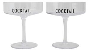 Súprava 2 koktailových pohárov Design Letters Cocktail