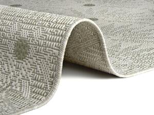 Hanse Home Collection koberce Kusový koberec Flatweave 104862 Green / Cream – na von aj na doma - 80x150 cm