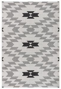 Mujkoberec Original Kusový koberec Flatweave 104869 Cream / Black – na von aj na doma - 80x150 cm