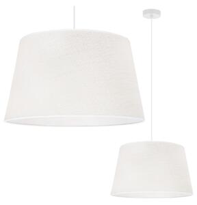 Závesné svietidlo Juta, 1x biele jutové tienidlo, (fi 44cm), w