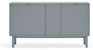 Modrá/sivá nízka komoda 140x76 cm Corvo – Teulat