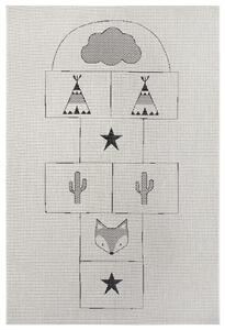 Hanse Home Collection koberce Detský kusový koberec Flatweave Kids rugs 104873 Cream / Black - 120x170 cm