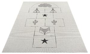 Hanse Home Collection koberce Detský kusový koberec Flatweave Kids rugs 104873 Cream / Black - 120x170 cm