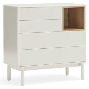 Krémovobiela komoda 90x90x40 cm Corvo – Teulat