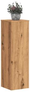 Stojany na rastliny 2 ks dub artisan 25x25x80 cm kompoz. drevo