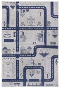 Hanse Home Collection koberce Detský kusový koberec Flatweave Kids rugs 104876 Cream / Blue - 80x150 cm