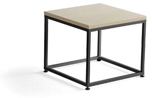 Konferenčný stolík MOOD, 500x500 mm, breza, čierna