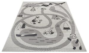 Hanse Home Collection koberce Detský kusový koberec Flatweave Kids rugs 104880 Cream / Black - 80x150 cm
