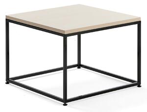 Konferenčný stolík MOOD, 700x700 mm, breza, čierna