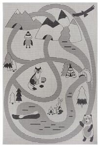 Hanse Home Collection koberce Detský kusový koberec Flatweave Kids rugs 104880 Cream / Black - 200x290 cm