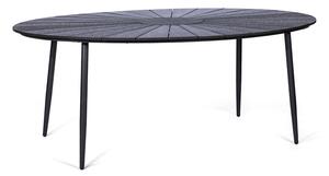 Čierny záhradný stôl s artwood doskou Selection Marienlist, 190 x 115 cm