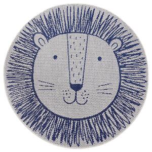 Hanse Home Collection koberce Detský kusový koberec Flatweave Kids rugs 104882 Cream / Blue - 160x160 (priemer) kruh