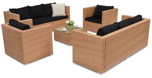 Záhradný nábytok z technoratanu Rím Coffee 8 Garden Point medový