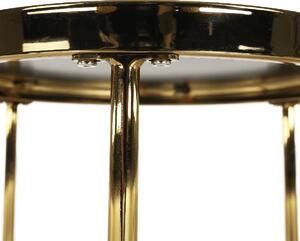 Konferenčný stolík (2 ks) Morino - zlatá / čierna