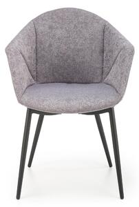 Jedálenská stolička SCK-420 sivá/čierna