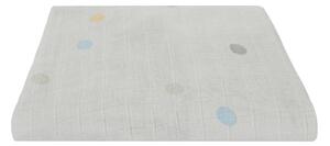 Sivé mušelínové detské prestieradlo Kindsgut Dots, 60 x 120 cm